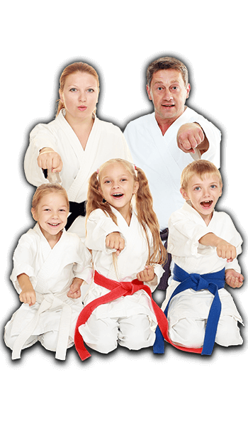 Martial Arts Lessons for Families in Norwood NJ - Sitting Group Family Banner